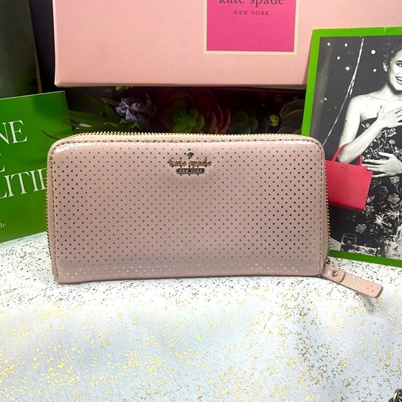 kate spade Handbags - Kate Spade Wallet organizer zip around streetdot lilac read ASIS
